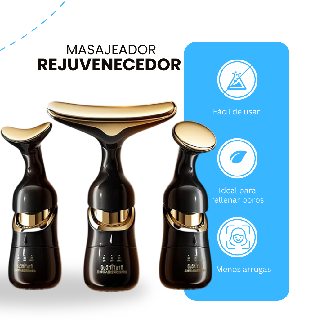 Masajeador Facial anti envejecimiento 3 en 1