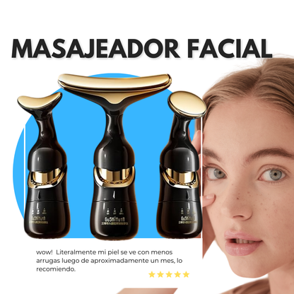 Masajeador Facial anti envejecimiento 3 en 1