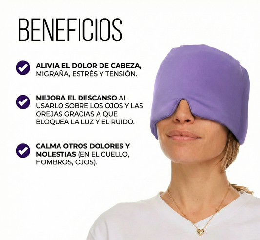 Gorro Terapéutico Alivio seguro de Migrañas Instantáneo